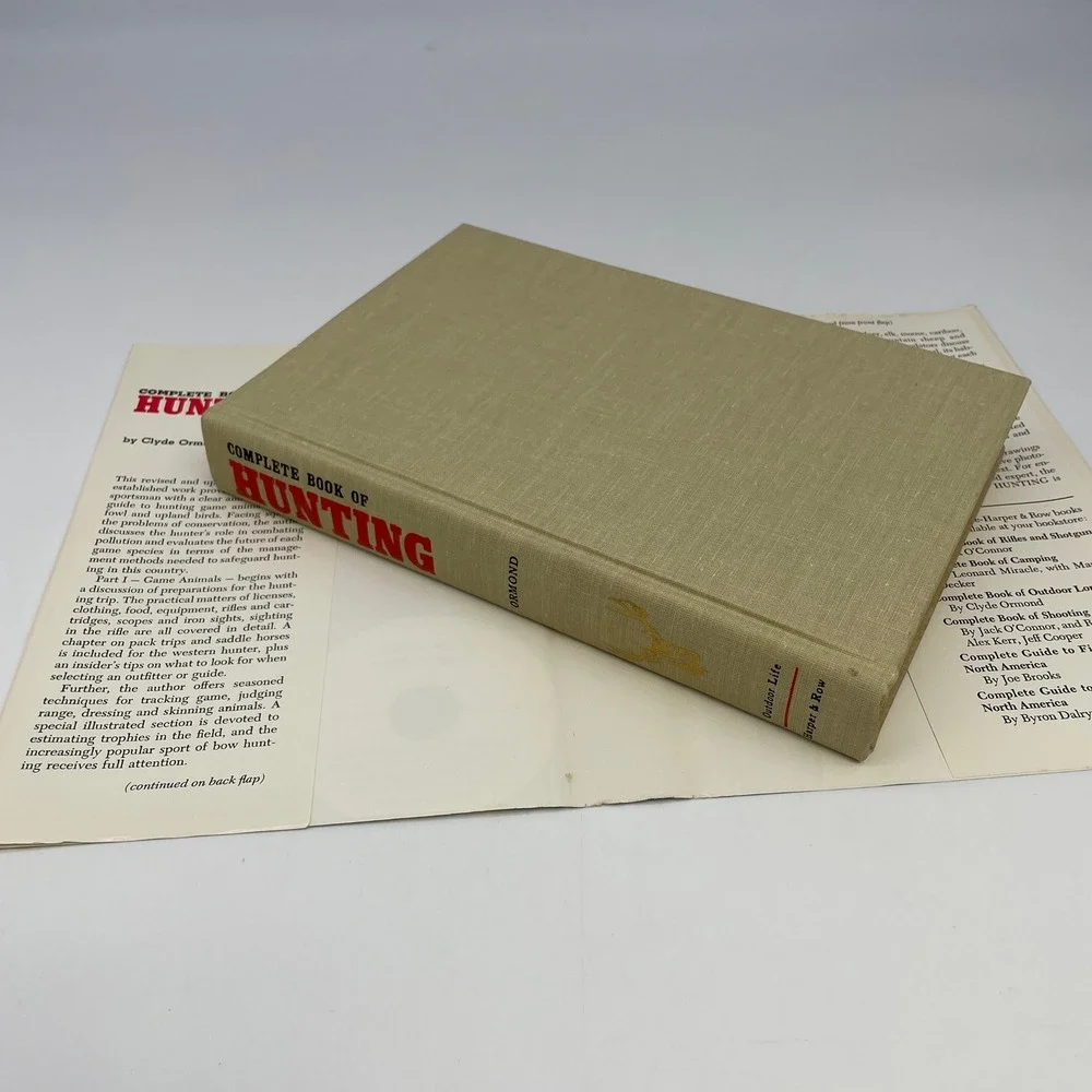 Outdoor Life Complete Book of Hunting Clyde Ormond Hardcover 1976 Illustrated DJ